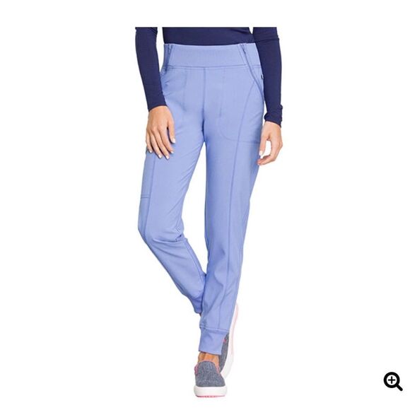 Infinity by Cherokee Scrub Jogger Pants CIP Ciel Blue XXS petite - Picture 1 of 6